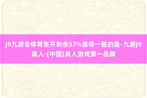 J9九游会体育张开剩余57%值得一提的是-九游J9真人·(中国)真人游戏第一品牌