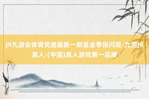 J9九游会体育凭据最新一期基金季报闪现-九游J9真人·(中国)真人游戏第一品牌