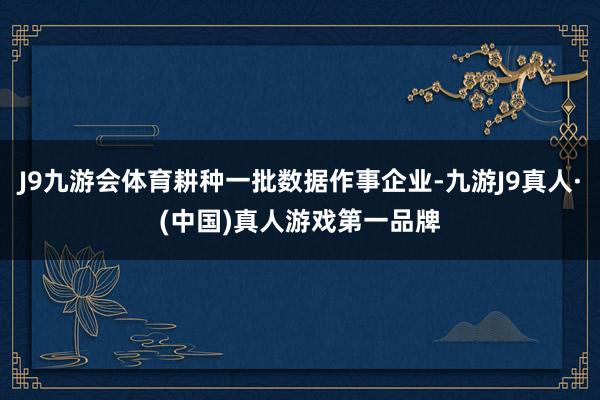 J9九游会体育耕种一批数据作事企业-九游J9真人·(中国)真人游戏第一品牌
