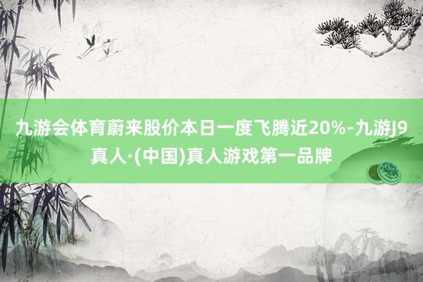 九游会体育蔚来股价本日一度飞腾近20%-九游J9真人·(中国)真人游戏第一品牌